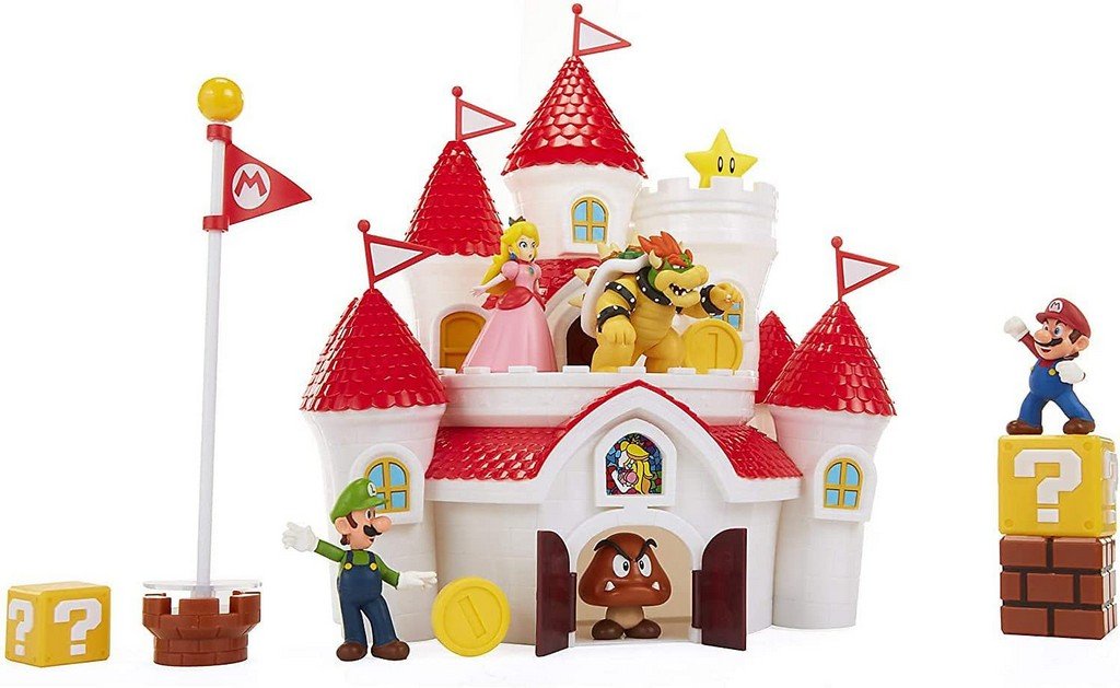 Zdjęcia - Figurka / zabawka transformująca Jakks Zestaw Nintendo: Super Mario - Mushroom Kingdom Castle Deluxe 