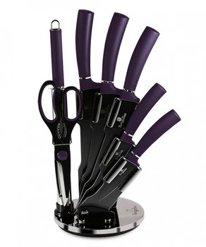 Zestaw noży Berlinger Haus Purple, fioletowy, w stojaku, 8 elementów, BH/2560 - Berlinger Haus
