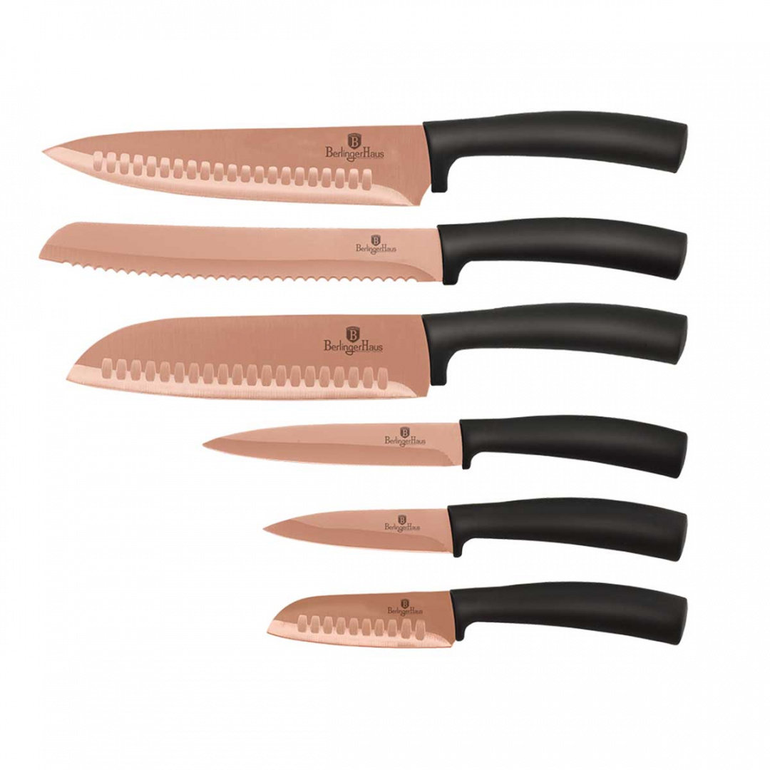 Zestaw noży Berlinger Haus Rosegold Edition, różowe złoto, 6 elementów ...