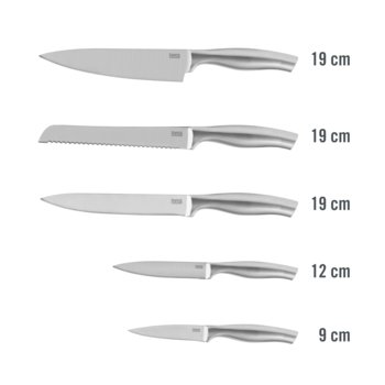 Zestaw noży kuchennych w bloku - TEESA