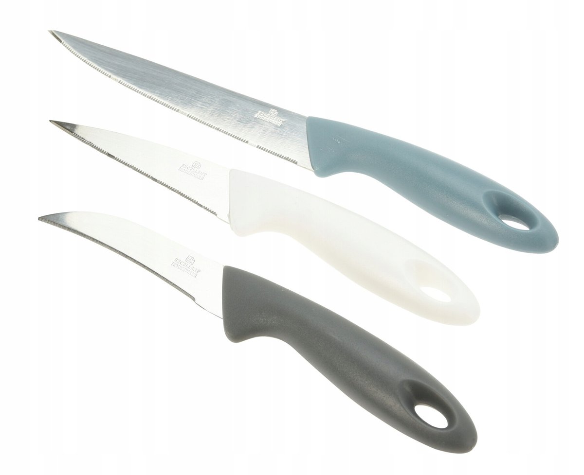 Zdjęcia - Nóż stołowy Koopman Zestaw nożyków kuchennych uniwersalnych 3 szt 