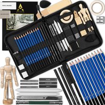 Zestaw Ołówków Do Rysowania Szkicu Ołówki Przybory Manekin  36W1 Artistiq