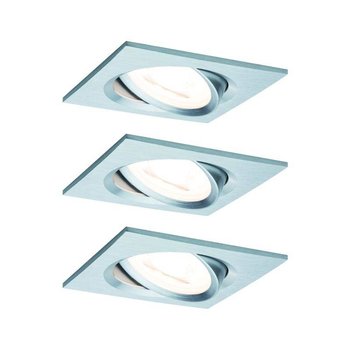 Zestaw Oprawa wbudowana Nova ruchoma LED 3-st ściemnianie 3x6,5W 230V GU10 51mm Aluminium (PL93474) - PAULMANN - Inna producent