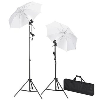 Zestaw oświetleniowy do studio ze statywami i parasolkami - VidaXL
