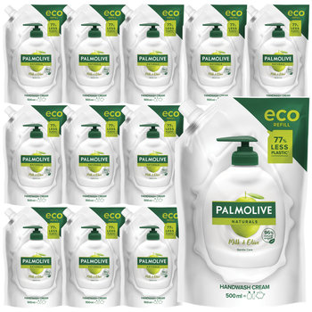 Zestaw PALMOLIVE mydło w płynie OLIVE&MILK ZAPAS 12 x 500 ml - Palmolive