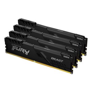 Zestaw pamięci do komputera stacjonarnego Kingston FURY Beast 32 GB (4 x 8 GB) 3200 MHz DDR4 CL16 KF432C16BBK4/32 - Kingston
