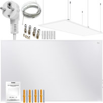 Zestaw Panel Grzewczy Ir Cronos Carbon P800 White + Zestaw Sufitowy