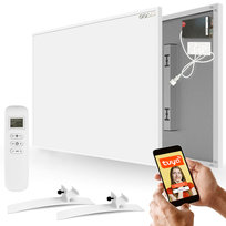 Zestaw Panel grzewczy IR CRONOS Graphene PRO CGP-300TWP biały + Nogi białe