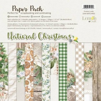 Zestaw papierów 30x30 cm Natural Christmas - LemonCraft