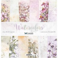 Zestaw papierów do scrapbookingu 30x30 ScrapAndMe kolekcja Watercolors