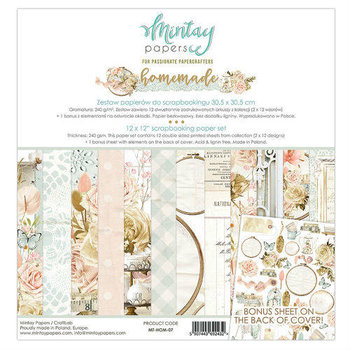 Zestaw papierów do scrapbookingu, Homemade, 30x30 cm - Mintay Papers