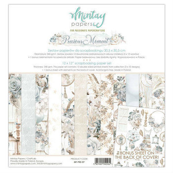 Zestaw papierów do scrapbookingu, Precious Moment, 30x30 cm - Mintay Papers