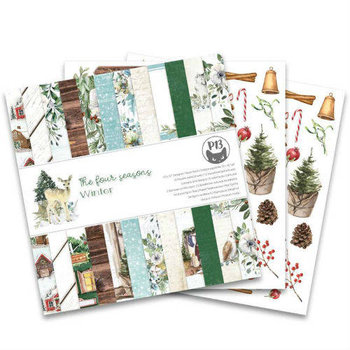 Zestaw papierów do scrapbookingu, The Four Seasons WINTER, 30x30 cm - Piątek Trzynastego - P13