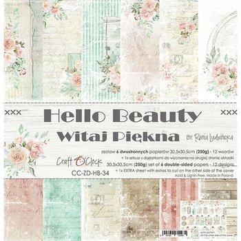 Zestaw papierów, Hello Beauty, 15x15 cm - Craft O'Clock