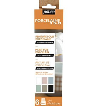 Zestaw Pebeo Porcelaine Initiation  Kolory Kredowe 6 x 20 ml. - PEBEO