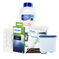Zestaw Philips Saeco - AL-Clean, Uniwersalny Odkamieniacz 500ml, Philips CA6704/10 Tabletki Czyszczące