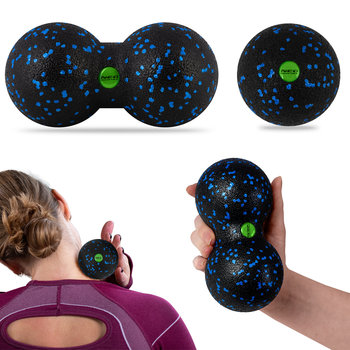 Zestaw piłka do masażu + piłka podwójna gładka masażer roller epp Neo-Sport - Neo-Sport