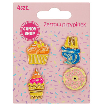 Zestaw Pinów, Candy Shop, Różnokolorowe, 4 szt. - Empik