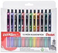 Zestaw piór kulkowych Energel 0,7 mm, 15 kolorów Pentel