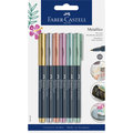 Zestaw pisaków metalicznych, Faber-Castell, 6 sztuk - Faber-Castell