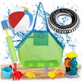 Zestaw plażowy dla dzieci 6w1 torba koło piłka zabawki do piasku strzykawka - DymexShop