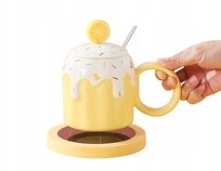 Zestaw podgrzewacz do kubka pod kubek kabel USB 380 ml Zestaw prezentowy