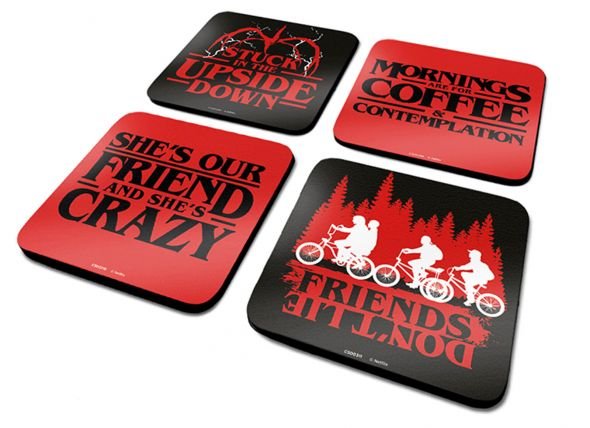 Podkładki pod kubek Stranger Things Upside Down korkowe podstawki pod kubek
