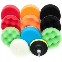 Zestaw Polerski 125Mm + Floter Gąbki Dysk Rzep 12Cz