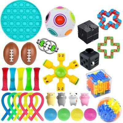 Фото - Інтерактивні іграшки Zestaw PopIt Zabawki sensoryczne 31 elementów