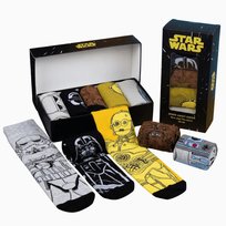 Zestaw prezentowy 5 par skarpet z motywem bohaterów STAR WARS 38-45 pudełko Cerda