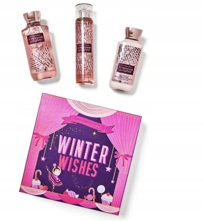 【A Thousand Wishes】Bath&bodyworks 3本セット zestaw-prezentowy-bath-and-