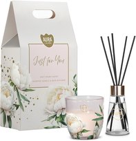 Zestaw prezentowy BISPOL Aura Candles (Świeca, Dyfuzor) JUST FOR YOU Aura