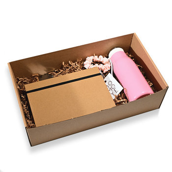 Zestaw prezentowy – Butelka, Frotka, Notes, Brelok, Kartka - Nuevents