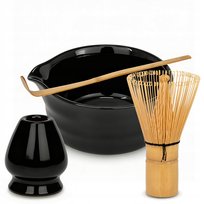 ZESTAW PREZENTOWY DO HERBATY MATCHA CZARKA MIOTEŁKA PODSTAWKA ŁYŻECZKA 4w1