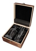 Zestaw prezentowy do whisky - karafka, 2 szklanki oraz kamienie do whisky w skrzynce&nbsp;-&nbsp;Whiskey Rocks