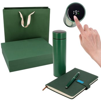 Zestaw prezentowy NOTES niedatowany, TERMOS z wyświetlaczem LCD upominkowy - Inna marka