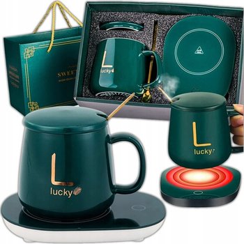 ZESTAW PREZENTOWY PODGRZEWACZ DO KAWY HERBATY KUBEK z Podgrzewaczem ANMAXO - inna (Inny)