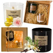 ZESTAW PREZENTOWY ŚWIĄTECZNY 2x ŚWIECE ZAPACHOWE na PREZENT DLA Kobiety LED