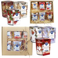 ZESTAW PREZENTOWY ŚWIĄTECZNY świece ZAPACHOWE PREZENT 6 ŚWIECZKI dla kobiet