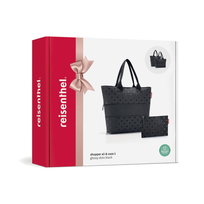 Zestaw prezentowy Torba SHOPPER E1 glossy dots black i kosmetyczkaReisenthel Reisenthel