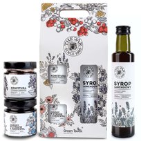 Zestaw prezentowy upominek box przetwory syrop owoce konfitury w pudełku