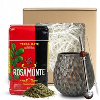 Zestaw Prezentowy Yerba Mate Rosamonte Tradicional + Matero i Bombilla Rosamonte
