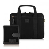 Zestaw Prezentowy Zup-75-Bl Torba Na Laptopa T-31-Bl I Portfel Męski T-04-Bl