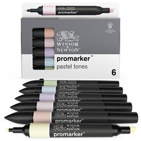 Zestaw promarkerów, Winsor&Newton, 6 sztuk