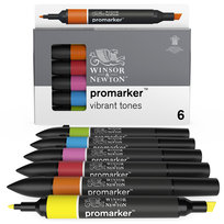 Zestaw promarkerów, Winsor&Newton, 6 sztuk