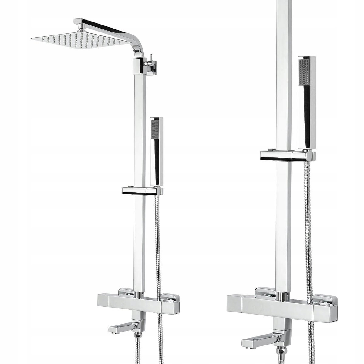 INEA Inea Zestaw Prysznicowo Wannowy Z Baterią Termostatyczną Kolumna Z Deszczownicą