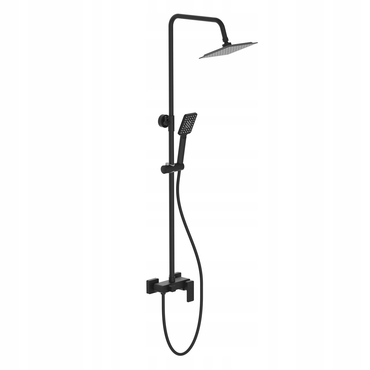 Durasan Durasan Czarny Zestaw Prysznicowy Kolumna Bateria Wannowo-Prysznicowa Deszczownica