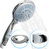 ZESTAW PRYSZNICOWY SŁUCHAWKA START-STOP WĄŻ UCHWYT