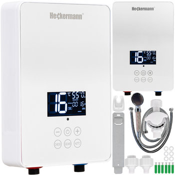 Zestaw Przepływowy elektryczny podgrzewacz wody Heckermann SL-X2-60 biały + Słuchawka - Heckermann