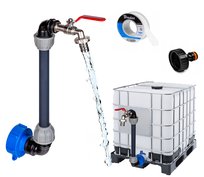 ZESTAW PRZYŁACZENIOWY MAUZER IBC KRAN ZAWÓR 3/4 S60X6 1'' BECZKA DESZCZÓWKA